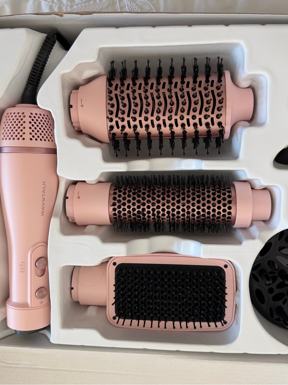 WAVYTALK Pink 4-in-1 Hot Air Styler Set